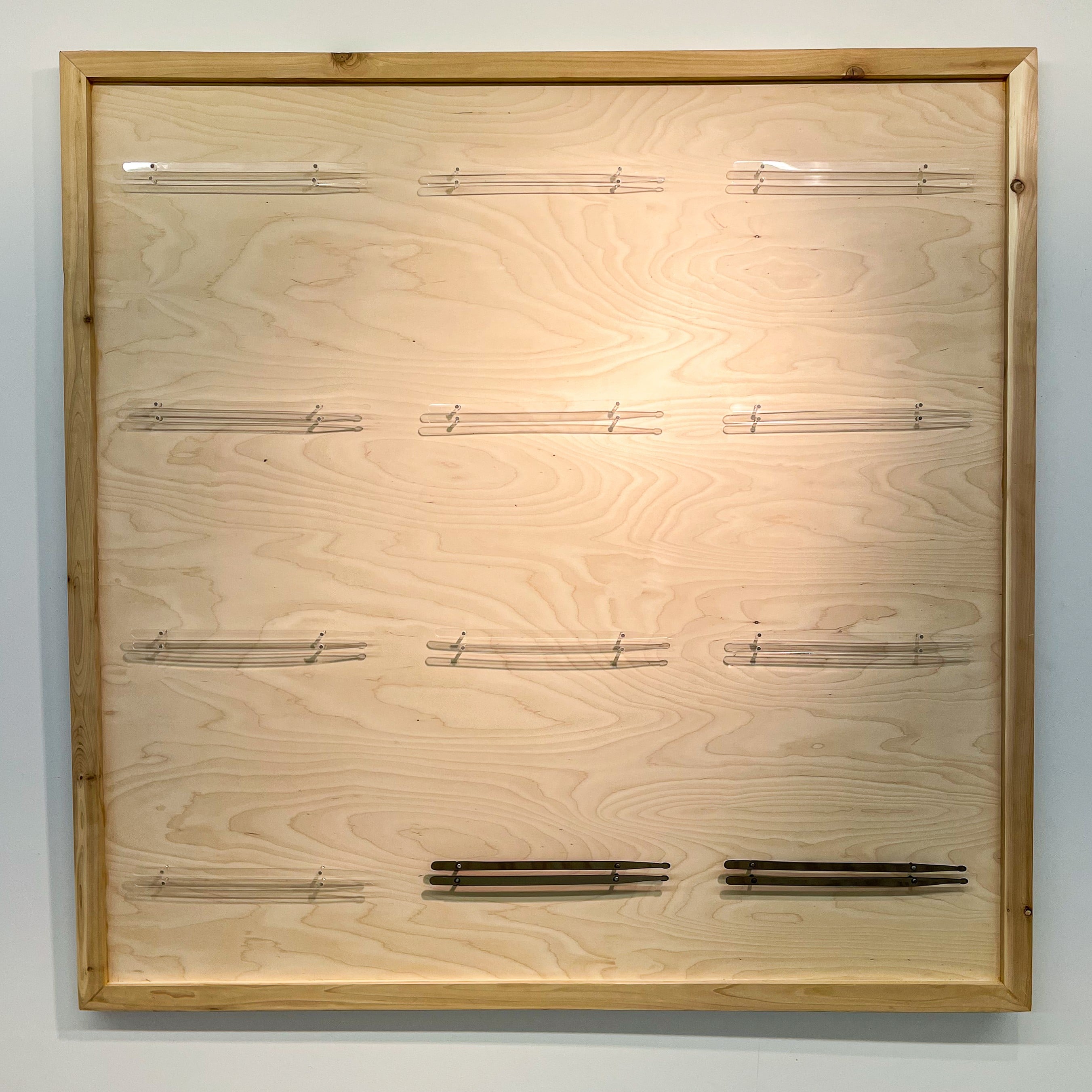 2022, 5x5 ft, birch wood, clear acrylic, 16 gauge sheet metal